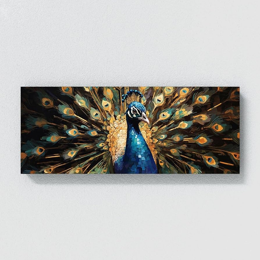 Amazon.com: Sense Canvas Peacock Digital Splendor 127 Canvas